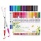 36 Colors Brush Tip Markers for Adult Coloring,Coloring Markers for Lettering,Dual Tip Brush Pens for Kids Drawing,Coloring Pens for Art,Journal Planner,Doodle